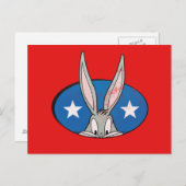 BUGS BUNNY™ Stars Badge Briefkaart (Voorkant / Achterkant)