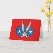 BUGS BUNNY™ Stars Badge Kaart (Gele Bloem)