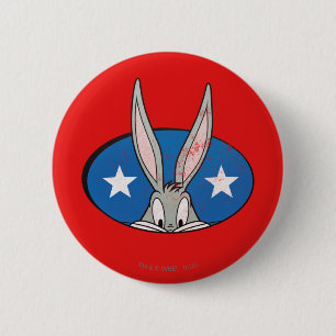 BUGS BUNNY™ Stars Badge Ronde Button 5,7 Cm