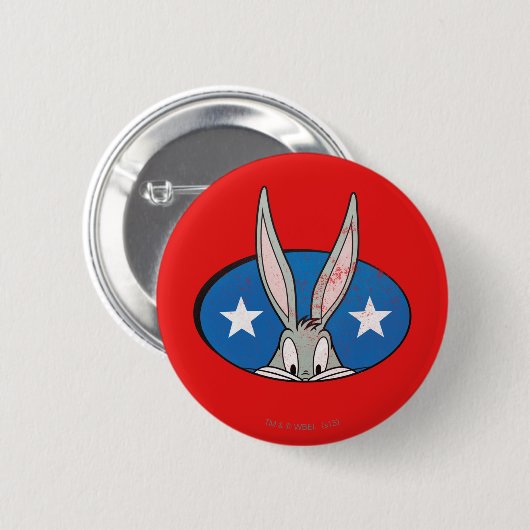 BUGS BUNNY™ Stars Badge Ronde Button 5,7 Cm (Voorkant /achterkant)
