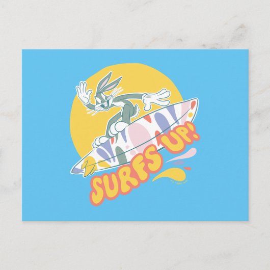 BUGS BUNNY™ - Surft omhoog! Briefkaart (Voorkant)
