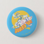BUGS BUNNY™ - Surft omhoog! Ronde Button 5,7 Cm (Voorkant)