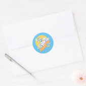 BUGS BUNNY™ - Surft omhoog! Ronde Sticker (Envelop)