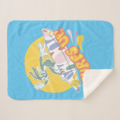 BUGS BUNNY™ - Surft omhoog! Sherpa Deken (Voorkant (horizontaal))