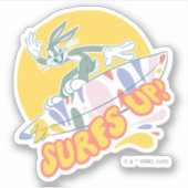 BUGS BUNNY™ - Surft omhoog! Sticker (Voorkant)