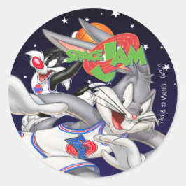 BUGS BUNNY™ & SYLVESTER™ Assist Ronde Sticker