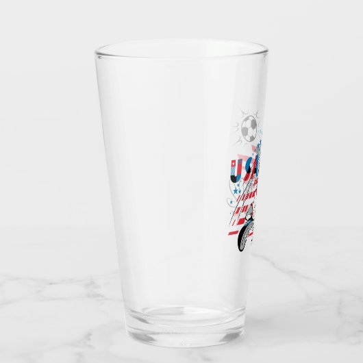 BUGS BUNNY™ Team USA Soccer Graphic Glas (Rechts)
