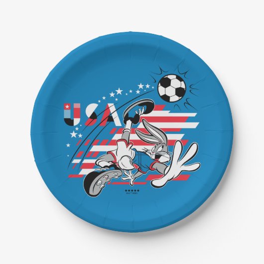 BUGS BUNNY™ Team USA Soccer Graphic Papieren Bordje (Voorkant)