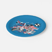 BUGS BUNNY™ Team USA Soccer Graphic Papieren Bordje (Gekanteld)