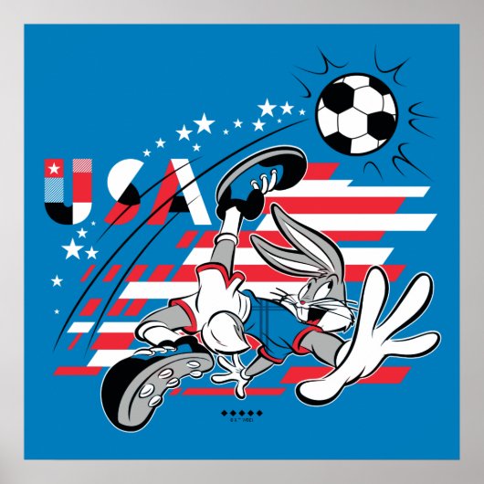 BUGS BUNNY™ Team USA Soccer Graphic Poster (Voorkant)