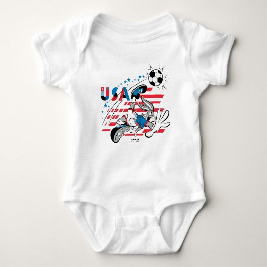 BUGS BUNNY™ Team USA Soccer Graphic Romper (Voorkant)