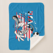 BUGS BUNNY™ Team USA Soccer Graphic Sherpa Deken (Voorkant)