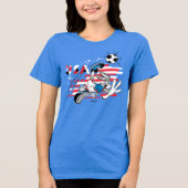 BUGS BUNNY™ Team USA Soccer Graphic Tri-Blend Shirt (Voorkant)
