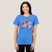 BUGS BUNNY™ Team USA Soccer Graphic Tri-Blend Shirt (Voorkant volledig)