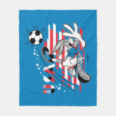 BUGS BUNNY™ Team USA Voetbal Grafisch Fleece Deken (Voorkant)