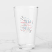 BUGS BUNNY™ Team USA Voetbal Grafisch Glas (Achterkant)