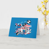 BUGS BUNNY™ Team USA Voetbal Grafisch Kaart (Gele Bloem)