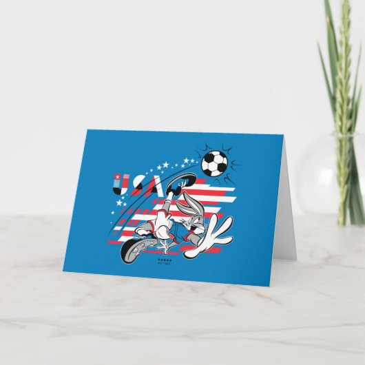 BUGS BUNNY™ Team USA Voetbal Grafisch Kaart (Voorkant)