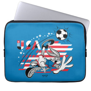 BUGS BUNNY™ Team USA Voetbal Grafisch Laptop Sleeve