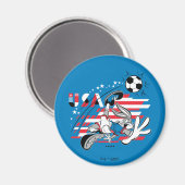 BUGS BUNNY™ Team USA Voetbal Grafisch Magneet (Voorkant / Achterkant)