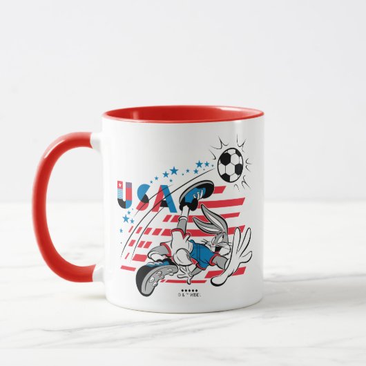 BUGS BUNNY™ Team USA Voetbal Grafisch Mok (Links)