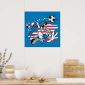 BUGS BUNNY™ Team USA Voetbal Grafisch Poster (Keuken)