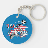 BUGS BUNNY™ Team USA Voetbal Grafisch Sleutelhanger (Achterkant)