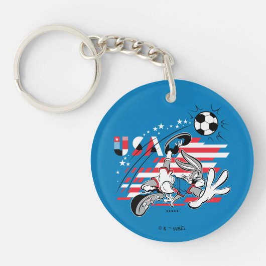 BUGS BUNNY™ Team USA Voetbal Grafisch Sleutelhanger (Voorkant)