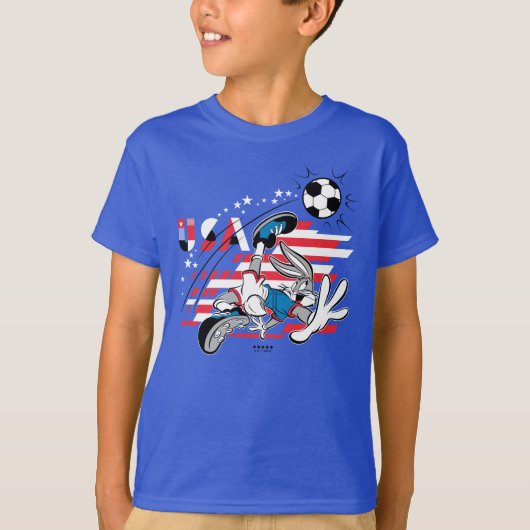 BUGS BUNNY™ Team USA Voetbal Grafisch T-shirt (Voorkant)