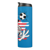 BUGS BUNNY™ Team USA Voetbal Grafisch Thermosbeker (Geroteerd rechts)