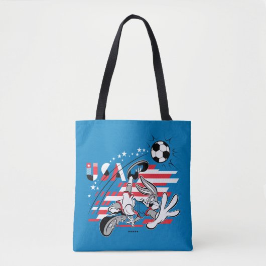 BUGS BUNNY™ Team USA Voetbal Grafisch Tote Bag (Voorkant)
