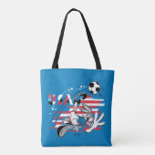 BUGS BUNNY™ Team USA Voetbal Grafisch Tote Bag (Achterkant)