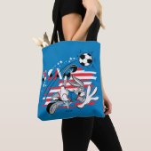 BUGS BUNNY™ Team USA Voetbal Grafisch Tote Bag (Dichtbij)