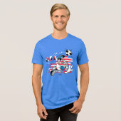 BUGS BUNNY™ Team USA Voetbal Grafisch Tri-Blend Shirt (Voorkant volledig)