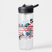 BUGS BUNNY™ Team USA Voetbal Grafisch Waterfles (Links)