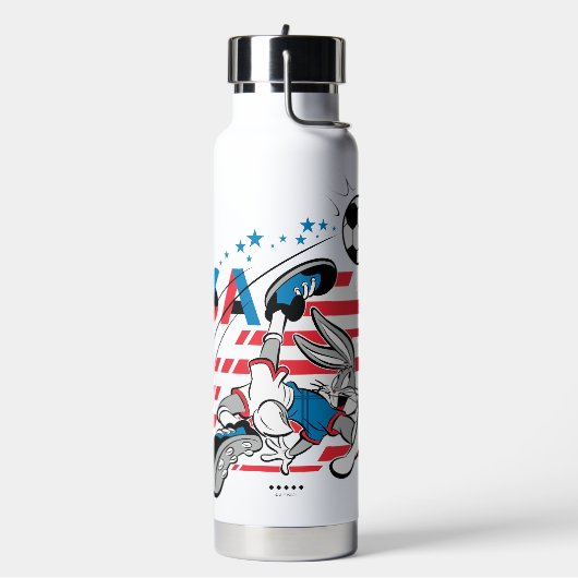 BUGS BUNNY™ Team USA Voetbal Grafisch Waterfles (Links)