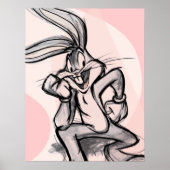 BUGS BUNNY™ Thinker Light Roze Poster (Voorkant)