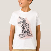 BUGS BUNNY™ Thinker Light Roze T-shirt (Voorkant)