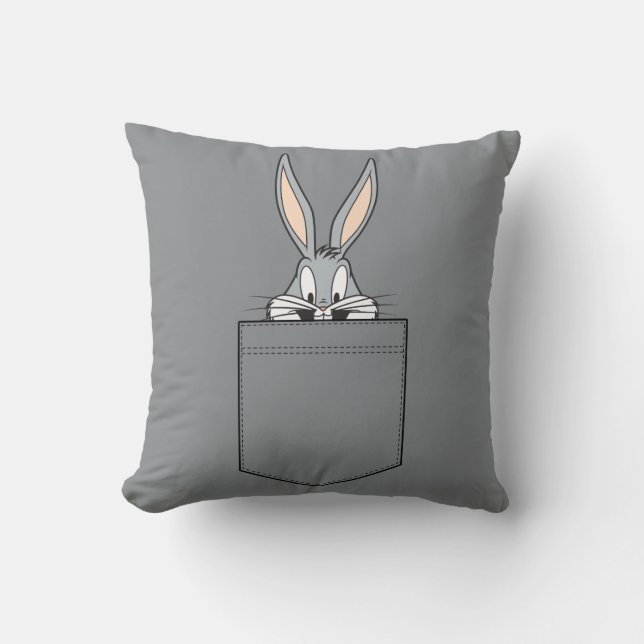 BUGS BUNNY™ turend uit zak Kussen (Voorkant)