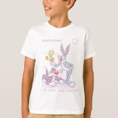 BUGS BUNNY™, TWEETY™, SYLVESTER™ Square Doelstelli T-shirt (Voorkant)