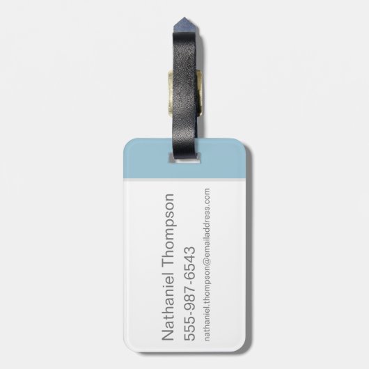 BUGS BUNNY™ Vakantie foto Bagagelabel (Achterkant verticaal)