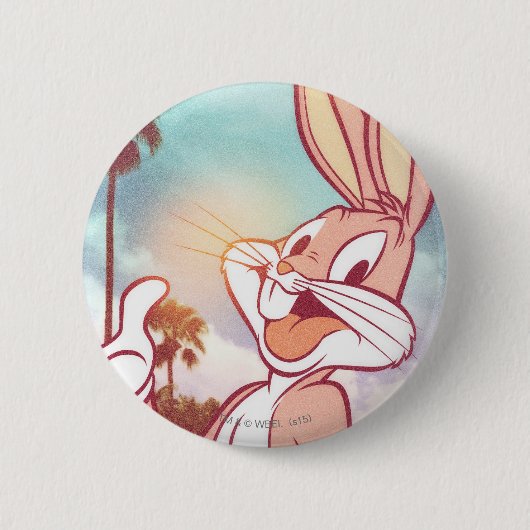 BUGS BUNNY™ Vakantie foto Ronde Button 5,7 Cm (Voorkant)