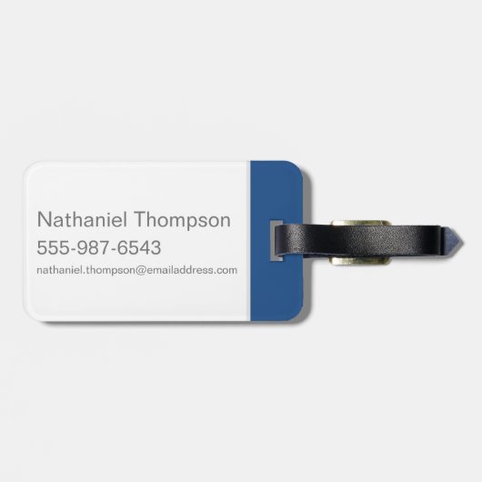 BUGS BUNNY™ via LOONEY TUNES™ Rings Bagagelabel (Achterkant horizontaal)