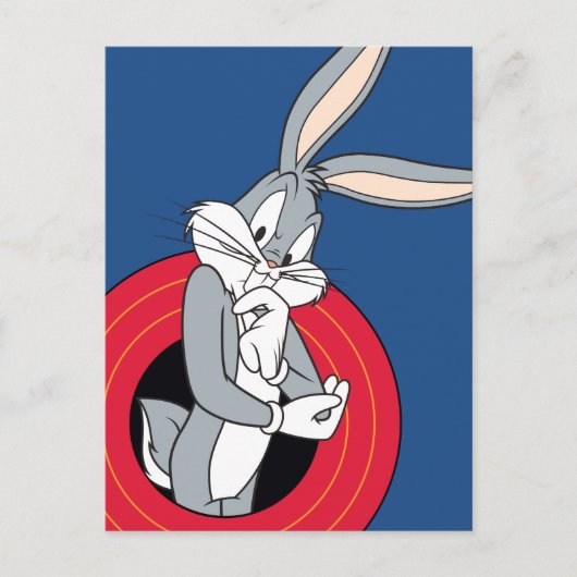 BUGS BUNNY™ via LOONEY TUNES™ Rings Briefkaart (Voorkant)