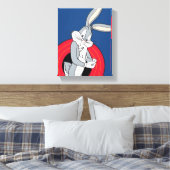 BUGS BUNNY™ via LOONEY TUNES™ Rings Canvas Afdruk (Insitu (Slaapkamer))