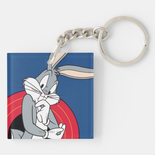 BUGS BUNNY™ via LOONEY TUNES™ Rings Sleutelhanger (Achterkant)