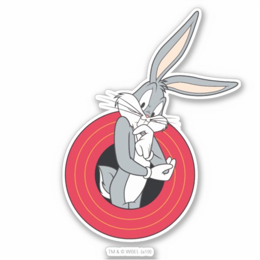 BUGS BUNNY™ via LOONEY TUNES™ Rings Sticker (Voorkant)