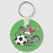 BUGS BUNNY™ Voetbal spelen Sleutelhanger (Voorkant)