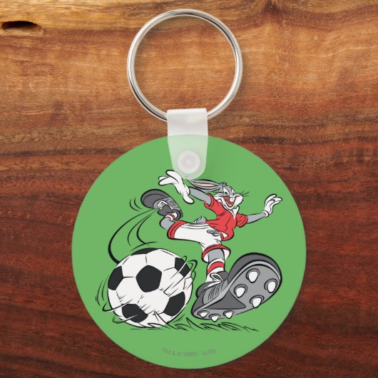 BUGS BUNNY™ Voetbal spelen Sleutelhanger (Voorkant)