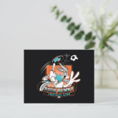 BUGS BUNNY™ Voetbalclub Badge Briefkaart (Staand voorkant)